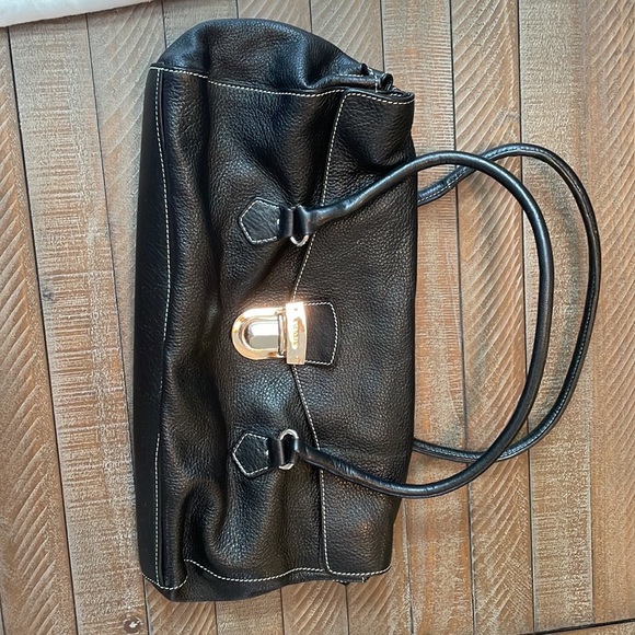 Authentic Prada Black Leather Vitello Easy
Foldover Satchel - Picture 8 of 8